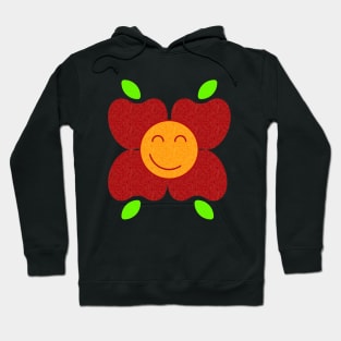 Happy Apples and Oranges Flower Hoodie